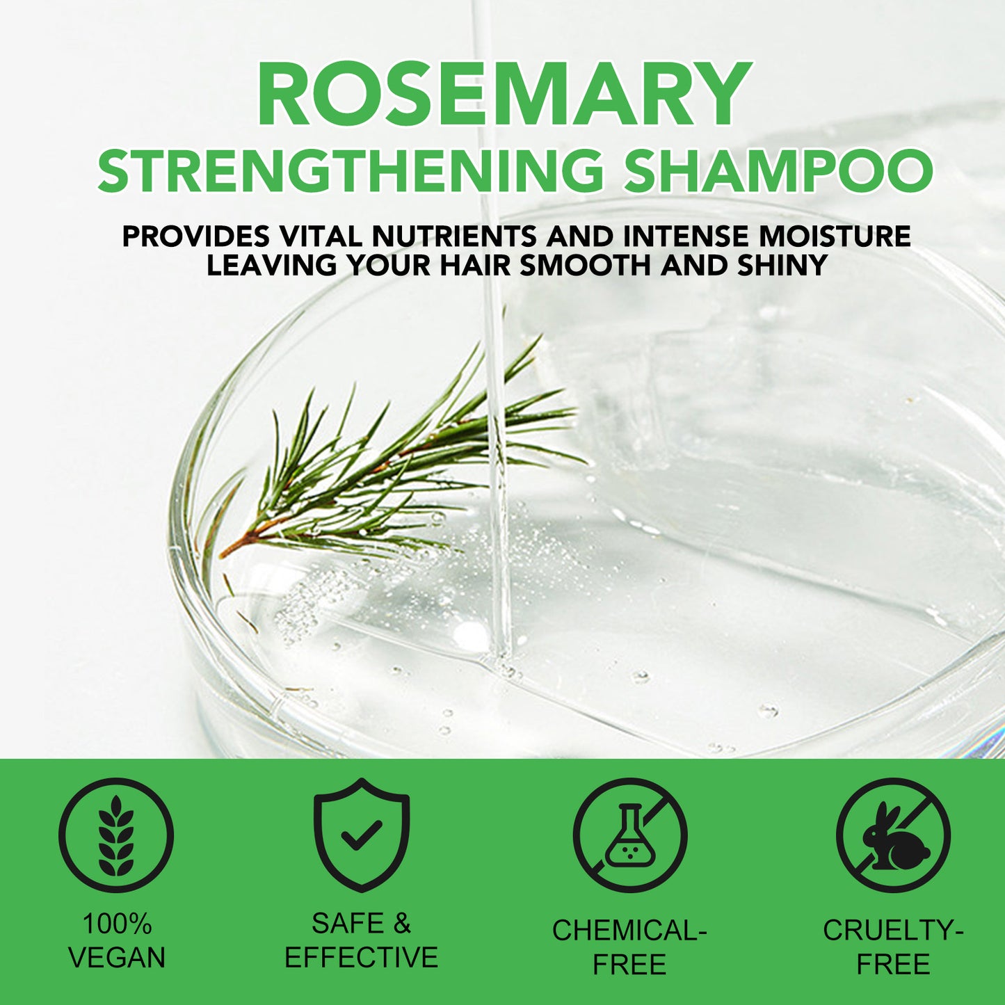 Aliver Rosemary Shampoo with Infused Biotin and Castor oil Hair Growth Treatment