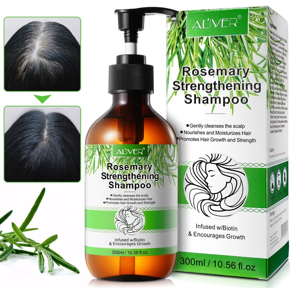 Aliver Rosemary Shampoo with Infused Biotin and Castor oil Hair Growth Treatment