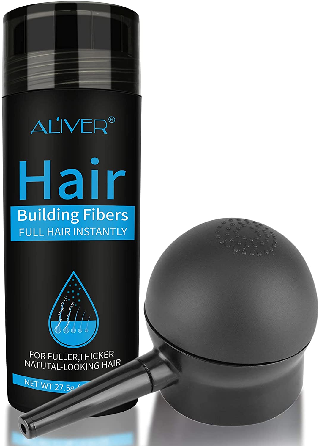 Aliver Hair Building Fibers, Natural Keratin Hair Powder Spray for Men and Women