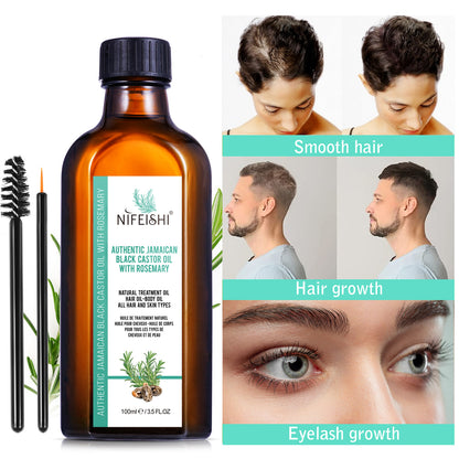 Jamaican Black Castor Oil and Rosemary Oil Blend For HAIR GROWTH & Skin Care 100ml