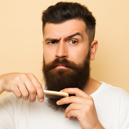 Aliver 6 pieces Beard Growth Grooming & Trimming Care Kit for Men