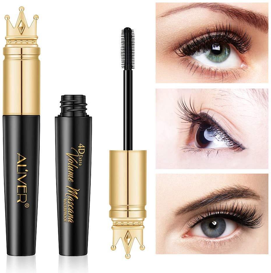 Aliver Queen Mascara EXTRA VOLUME & LENGTH SUPER DEFINED LASHES 4D Mascara  Black