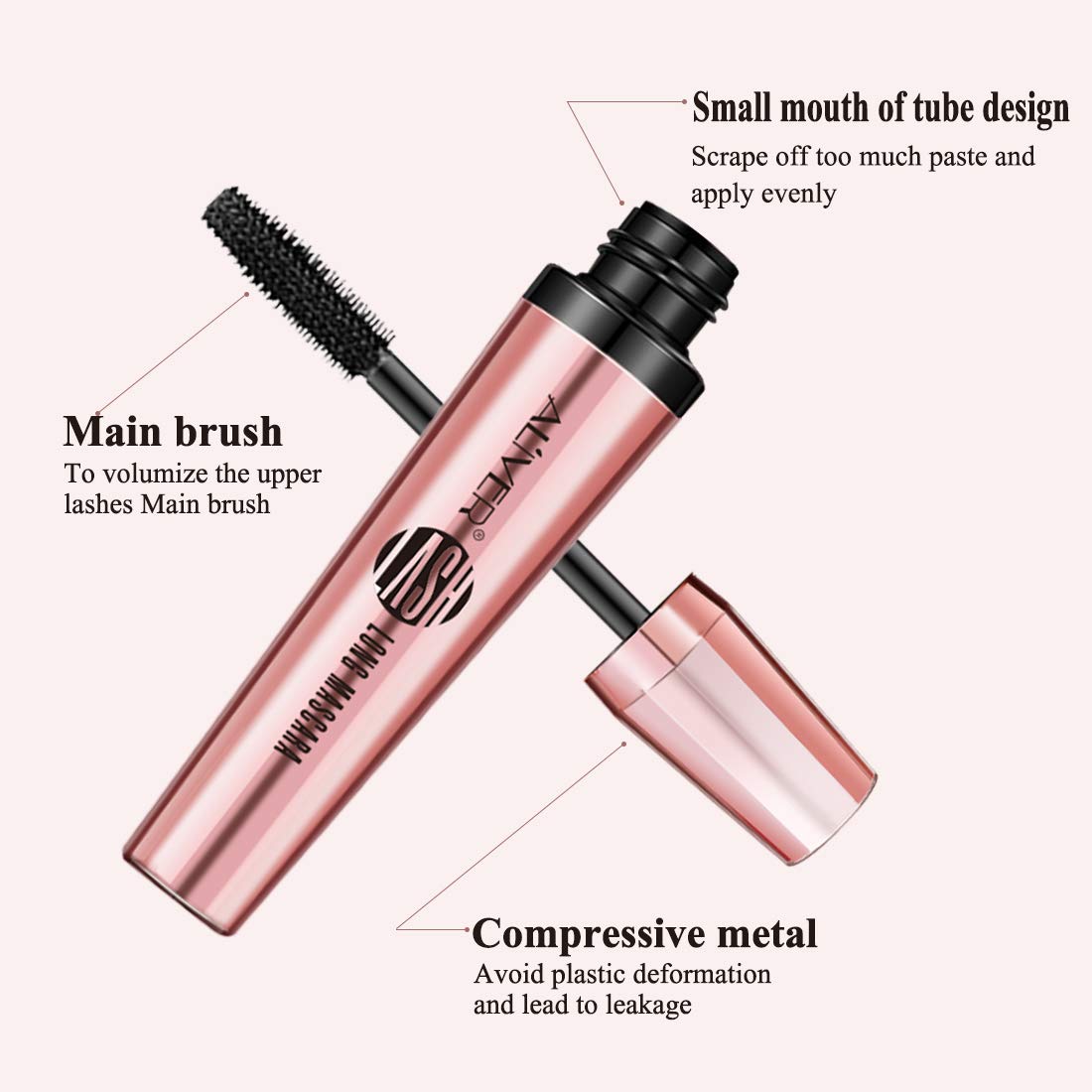 Aliver 4D Silk Fiber Waterproof Mascara