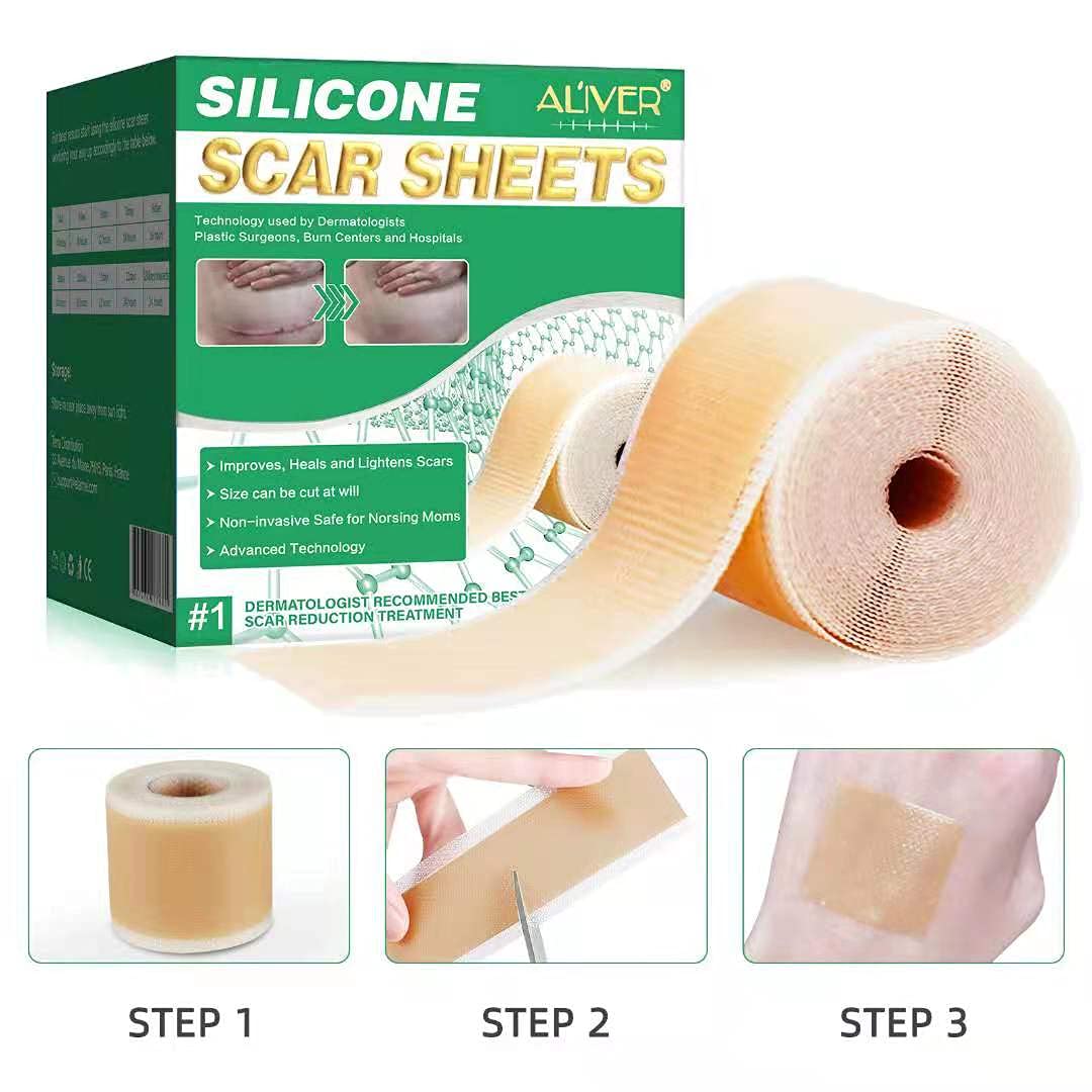 Aliver Scar Removal Treatment Tape for for Scars Caused by Surgery, C-Section, Burns, Acne, Keloid and Stretch Marks