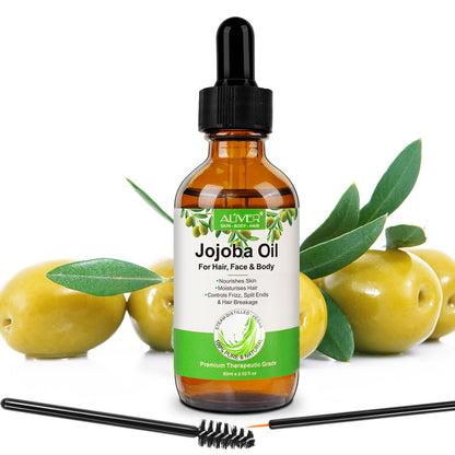 Aliver Jojoba Oil Deeply Moisturizing Anti-Aging Oil for Skin Hair and Nails
