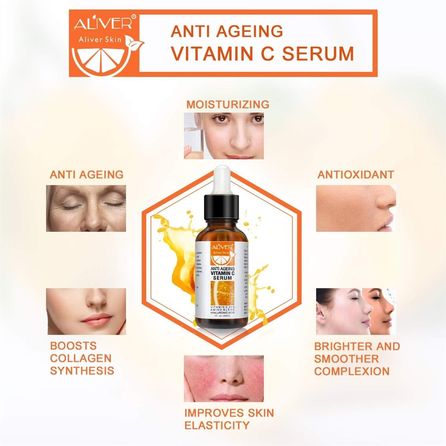 Aliver Anti Ageing Facial VITAMIN C SERUM