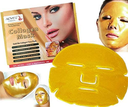 Aliver Gold Bio Collagen Face Mask - Pack of 5