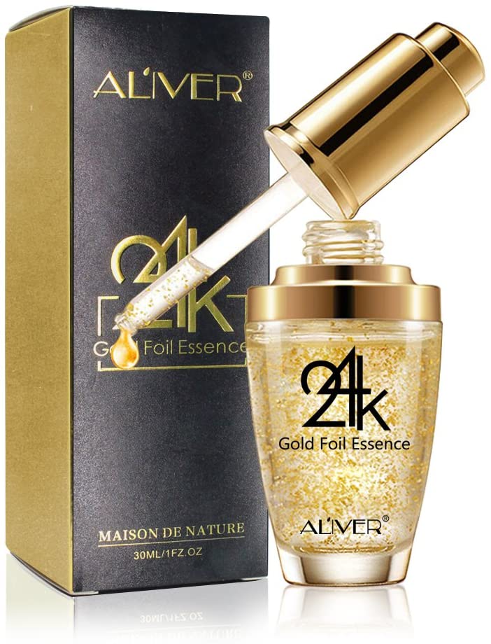 Aliver 24k Gold Crystal Collagen Facial Serum