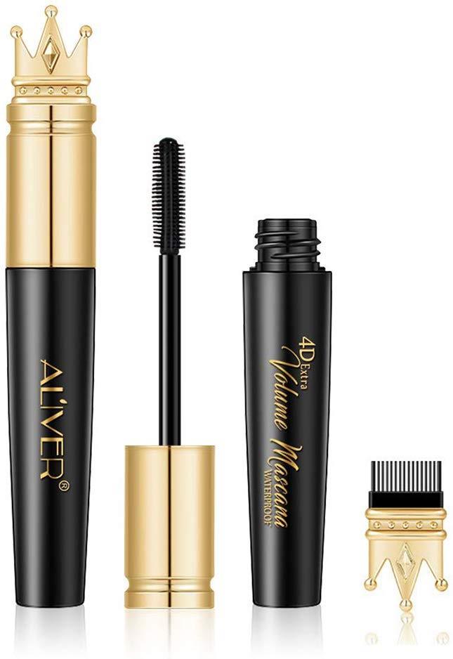 Aliver Queen Mascara EXTRA VOLUME & LENGTH SUPER DEFINED LASHES 4D Mascara  Black