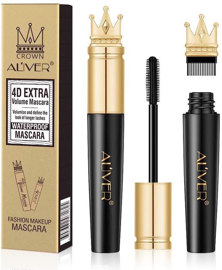 Aliver Queen Mascara EXTRA VOLUME & LENGTH SUPER DEFINED LASHES 4D Mascara  Black