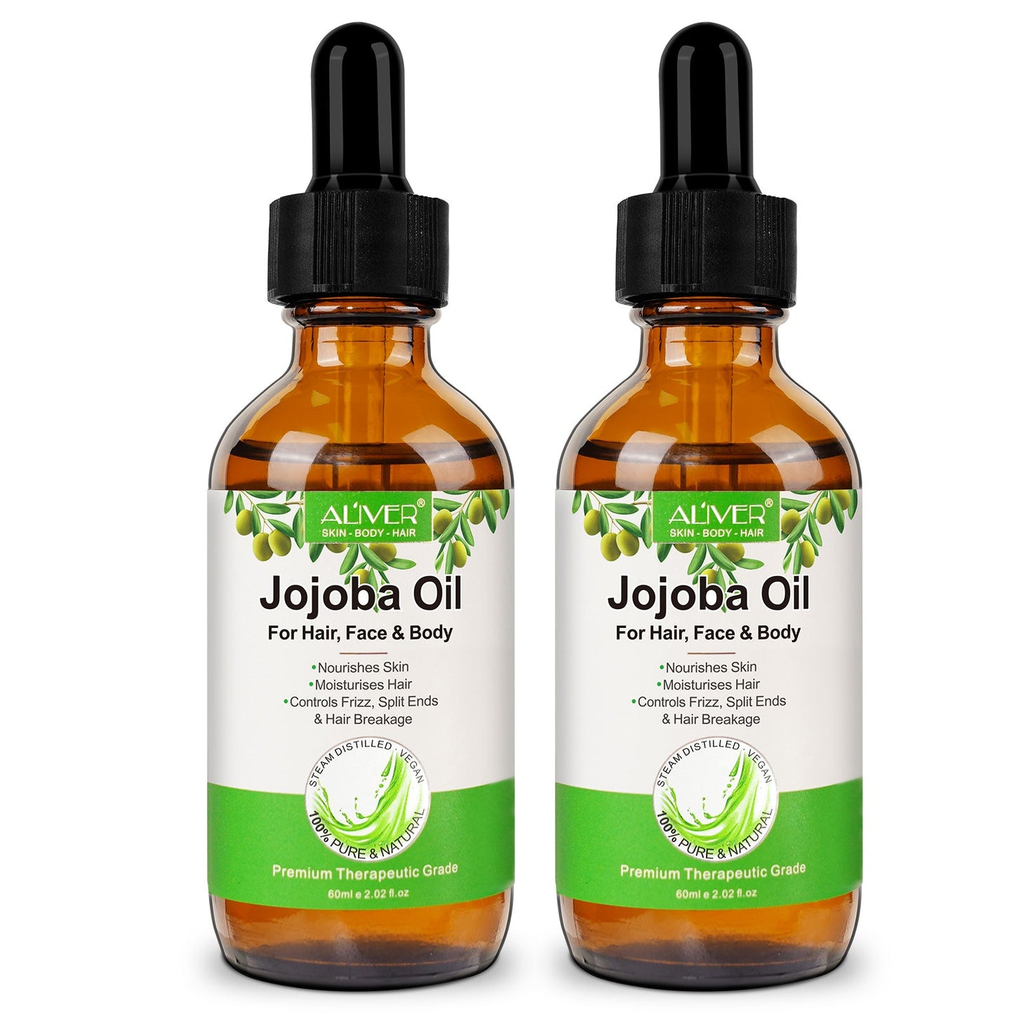 Aliver Jojoba Oil Deeply Moisturizing Anti-Aging Oil for Skin Hair and Nails