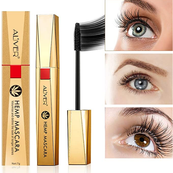 Aliver Hemp Mascara Experience the Lash Revolution Luxuriously Longer, Thicker Upturned Lashes