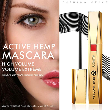 Aliver Hemp Mascara Experience the Lash Revolution Luxuriously Longer, Thicker Upturned Lashes