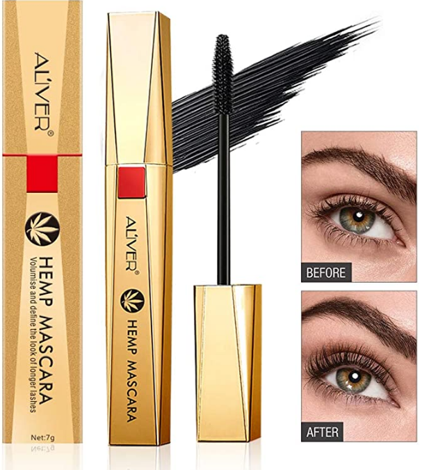 Aliver Hemp Mascara Experience the Lash Revolution Luxuriously Longer, Thicker Upturned Lashes