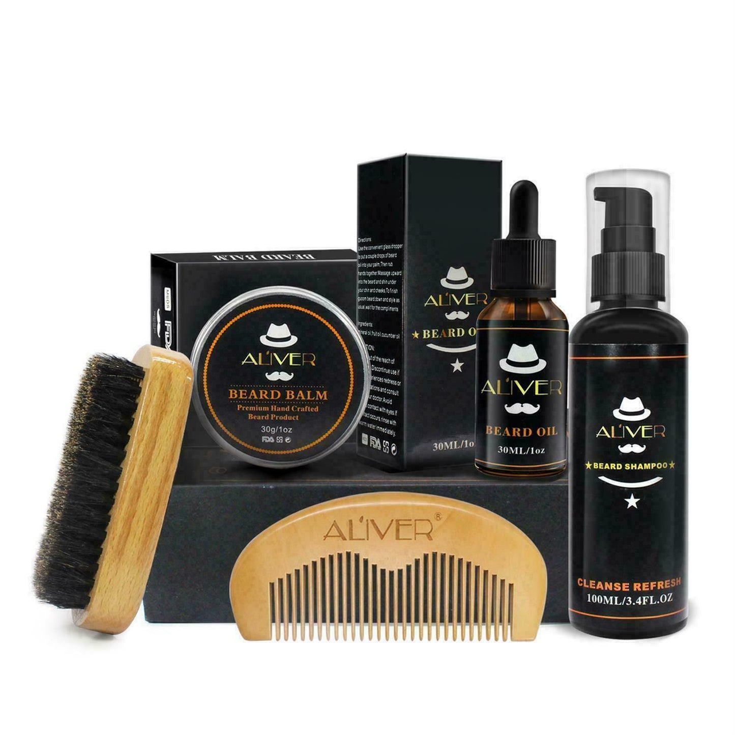 Men's Beard Comb Gift Set