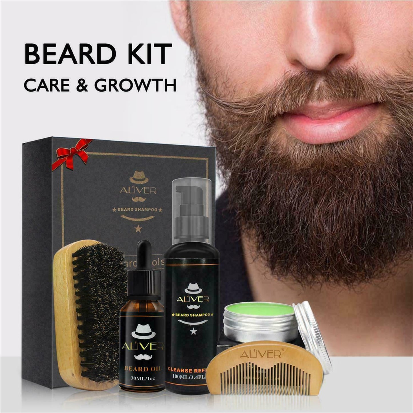 Men's Beard Comb Gift Set