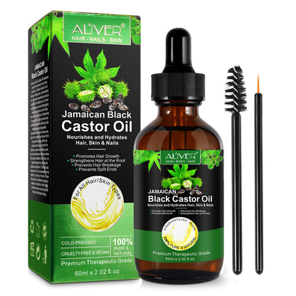Aliver 100% Pure & Natural Jamaican Black Castor Oil