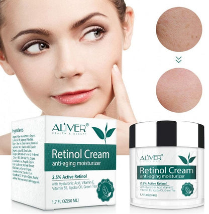 Retinol Day & Night Cream for Face, Neck & with 2.5% Aliver®