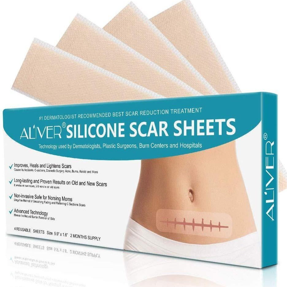 Aliver Silicone Scar Removal Treatment Sheets 4pcs