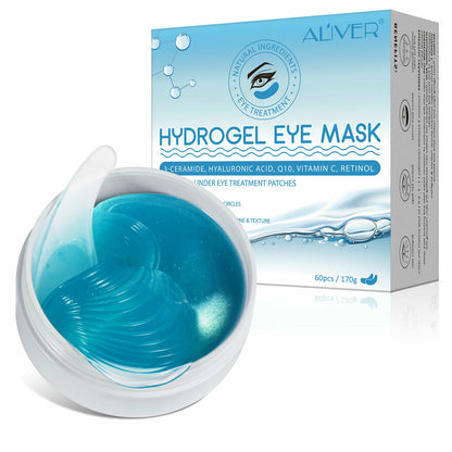 Aliver Hydrogel Hyaluronic & Retinol Mask Patches Under Eye Treatment Deeply Hydrates and Rejuvenates Under Eye Skin - 60pcs Pack