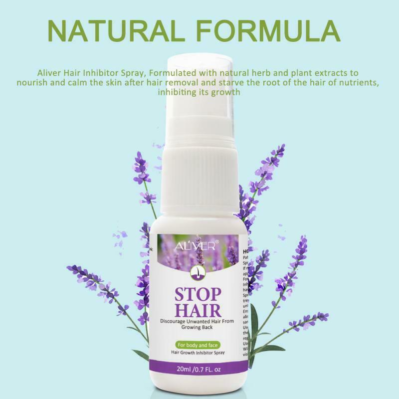 Aliver  Natural Hair Removal and Hair Growth Inhibitor Spray
