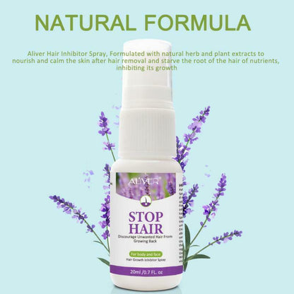 Aliver  Natural Hair Removal and Hair Growth Inhibitor Spray