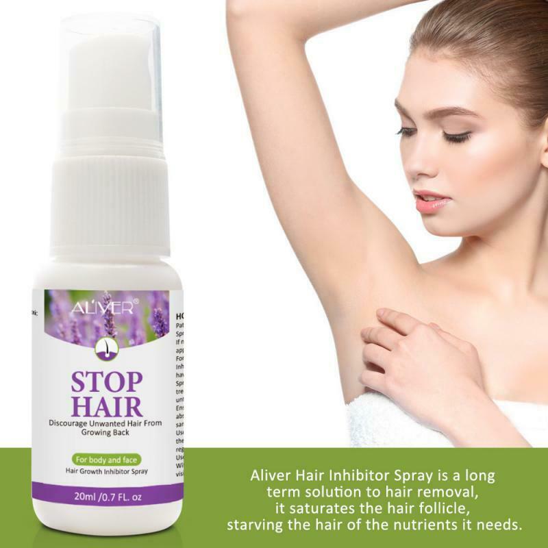 Aliver  Natural Hair Removal and Hair Growth Inhibitor Spray